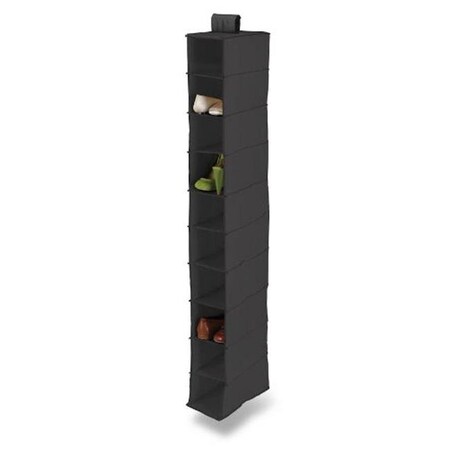 Honey-Can-Do Honey-Can-Do International SFT-01247 10 shelf Hanging Shoe organizer  polyester  black SFT-01247